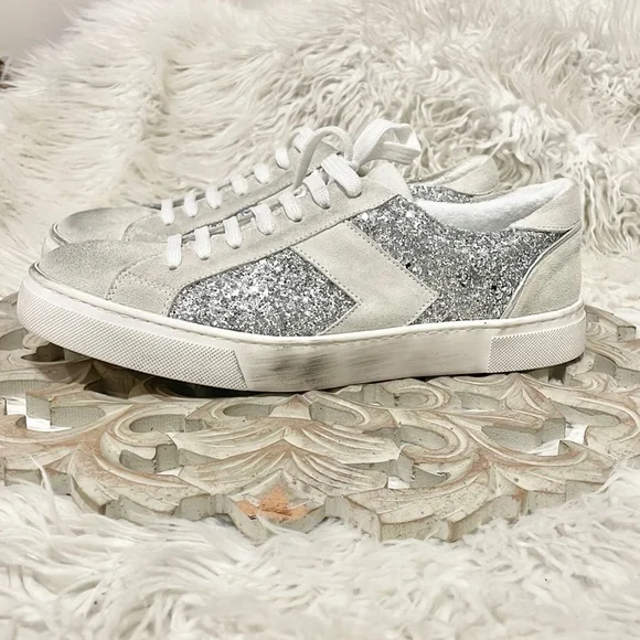 STEVEN Steve Madden Roko Glitter Sneaker Size 10 - Picture 1 of 11